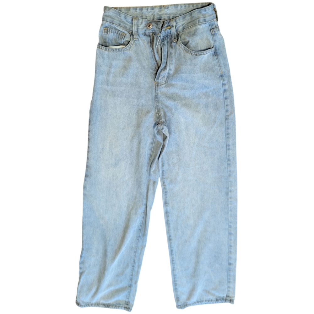 Denim Light Wash Wide Leg Jeans Womens XXS‎ 0 High Rise Pants